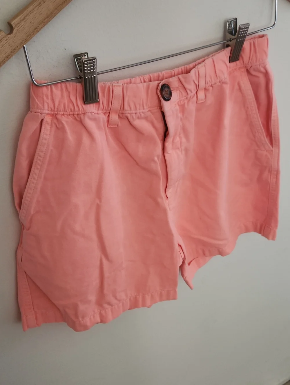 Chubbies Men's Casual Coral Pink Cotton Shorts 5.5 Inch Inseam